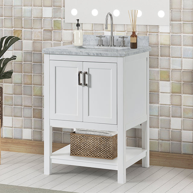 Reston Vanity with Top/ Sink - U&U Home Budget Furniture (Carteret, NJ)