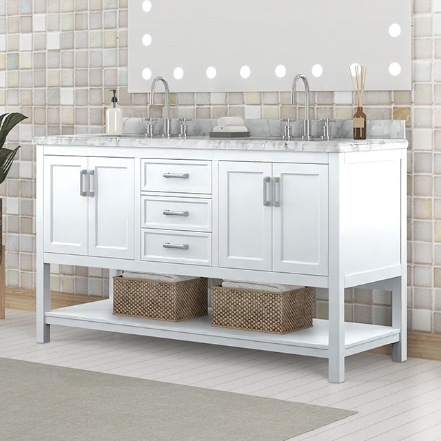 Reston Vanity with Top/ Sink - U&U Home Budget Furniture (Carteret, NJ)