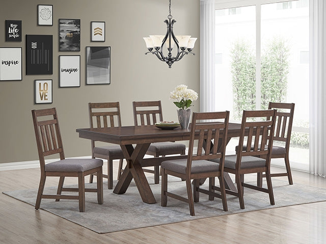 Pottsville 7 Pc. Dining Set - U&U Home Budget Furniture (Carteret, NJ)