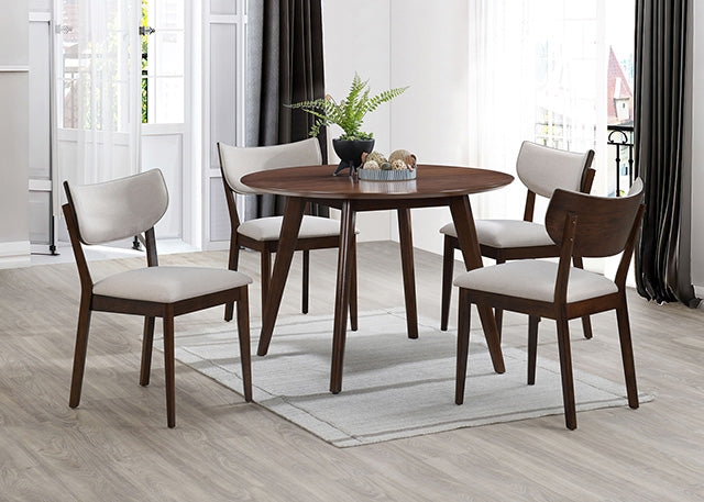 Onaka 5 Pc. Round Table Dining Set - U&U Home Budget Furniture (Carteret, NJ)