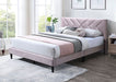 Cherry Queen Bed - U&U Home Budget Furniture (Carteret, NJ)